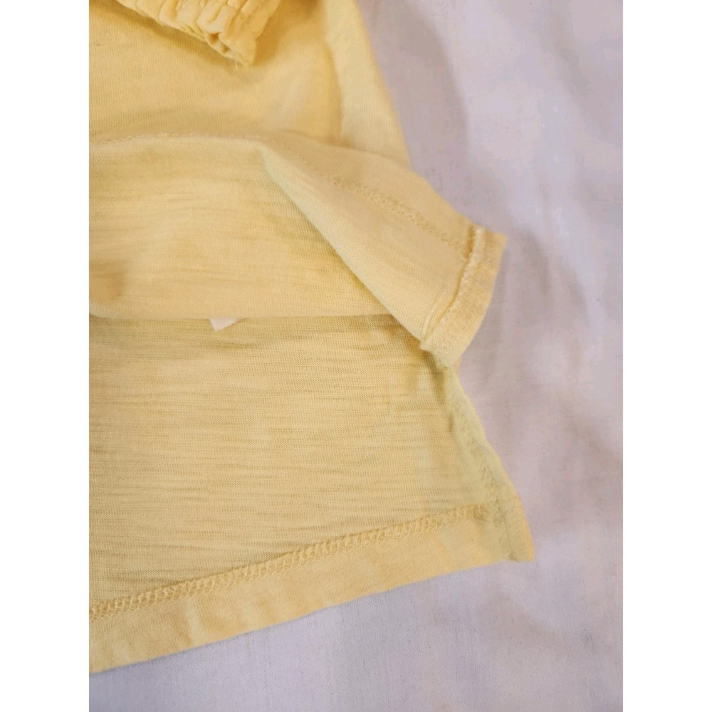 Quacker Factory Women's Yellow Blue Floral Embroidered Rhinestones Top Size L - Picture 9 of 13